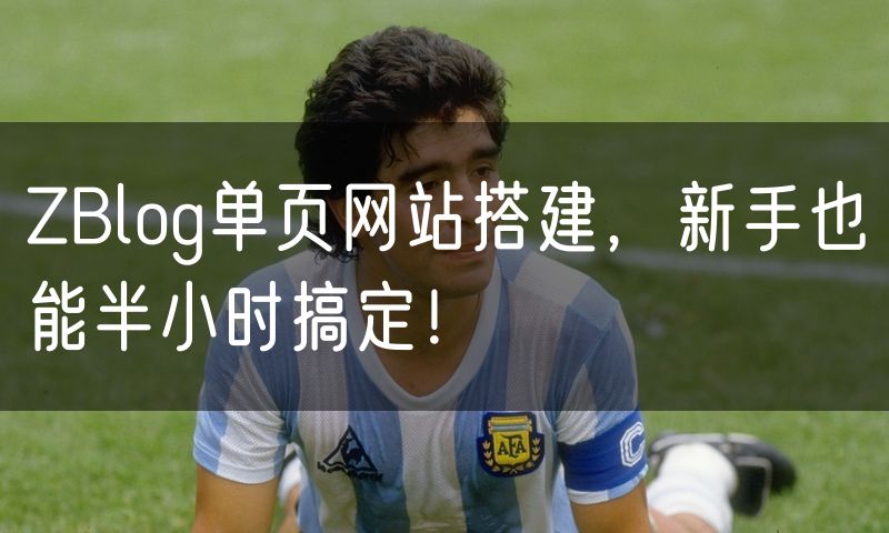ZBlog单页网站搭建,新手也能半小时搞定!