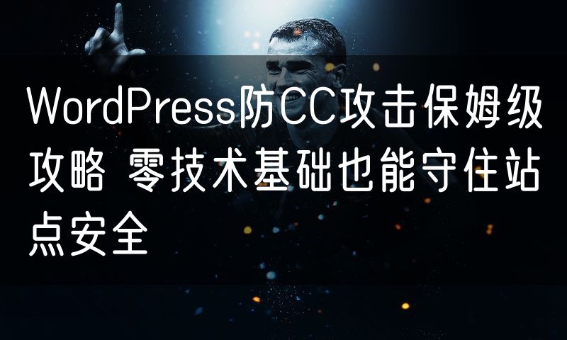 WordPress防CC攻击保姆级攻略 零技术基础也能守住站点安全