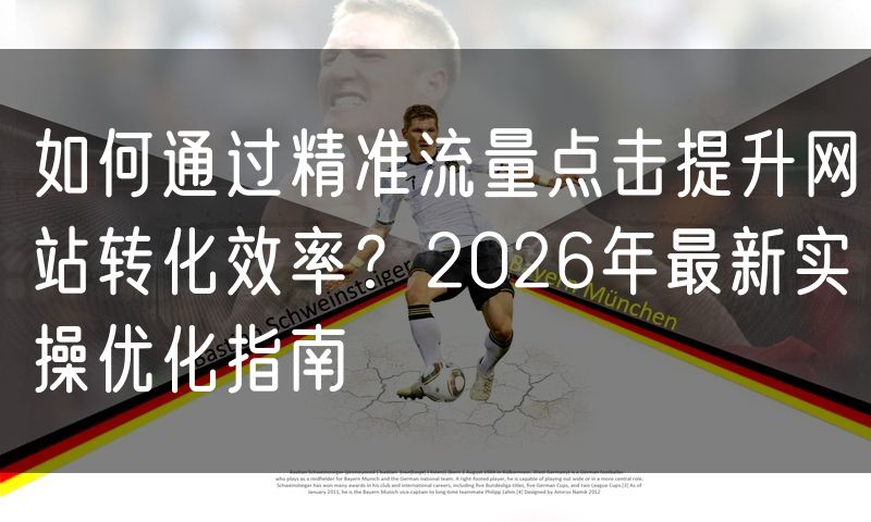 如何通过精准流量点击提升网站转化效率？2026年最新实操优化指南