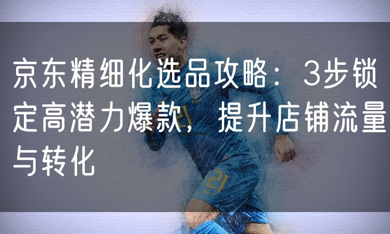 京东精细化选品攻略：3步锁定高潜力爆款，提升店铺流量与转化