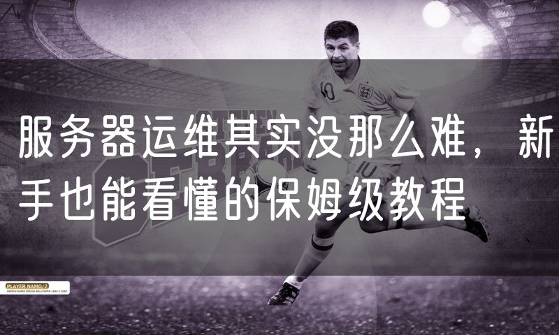 服务器运维其实没那么难，新手也能看懂的保姆级教程