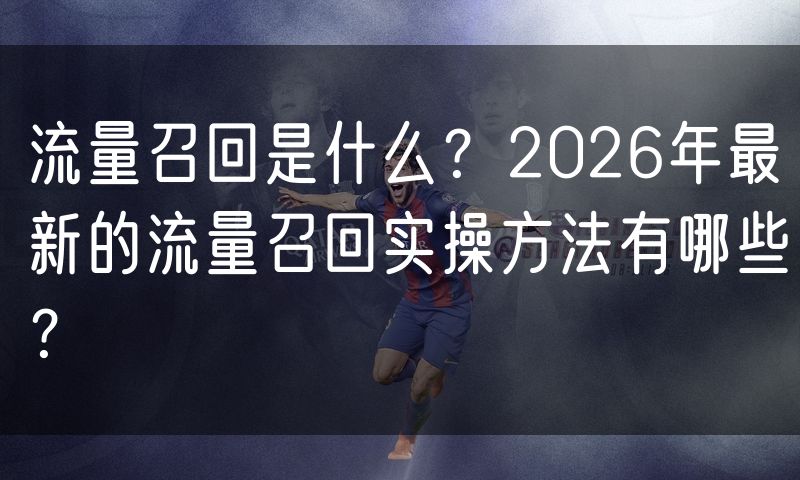 流量召回是什么?2026年最新的流量召回实操方法有哪些?