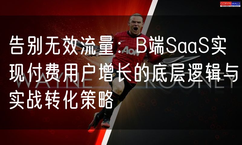 告别无效流量：B端SaaS实现付费用户增长的底层逻辑与实战转化策略