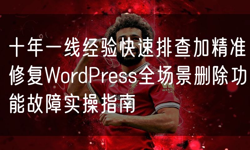 十年一线经验快速排查加精准修复WordPress全场景删除功能故障实操指南