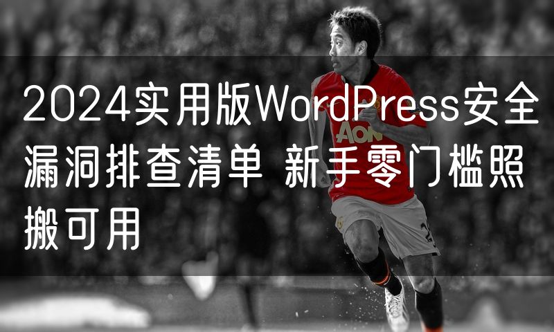 2024实用版WordPress安全漏洞排查清单 新手零门槛照搬可用