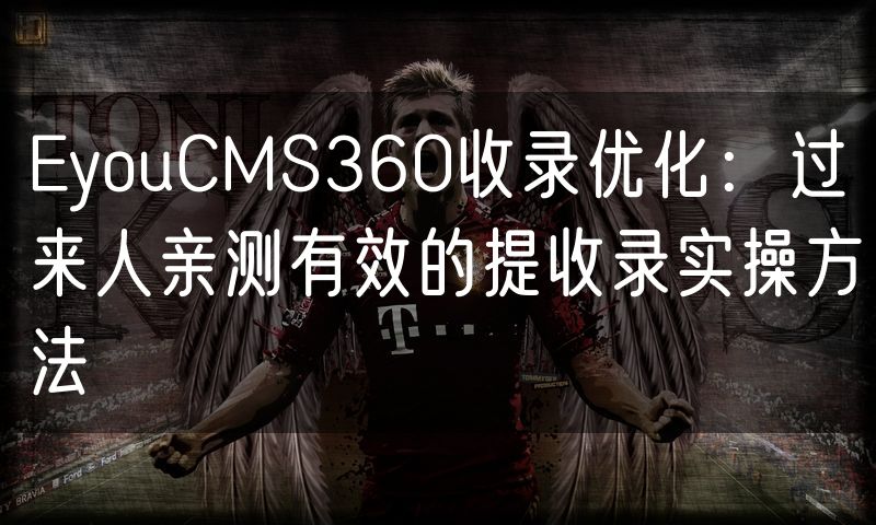 EyouCMS360收录优化：过来人亲测有效的提收录实操方法(8)