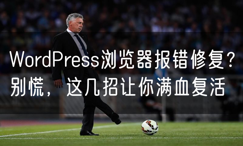 WordPress浏览器报错修复?别慌,这几招让你满血复活