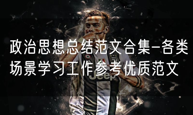 政治思想总结范文合集-各类场景学习工作参考优质范文