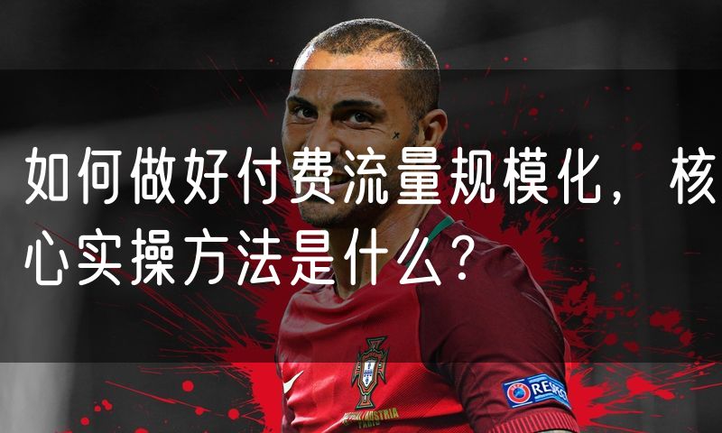 如何做好付费流量规模化,核心实操方法是什么?