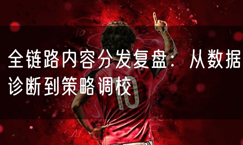 全链路内容分发复盘:从数据诊断到策略调校