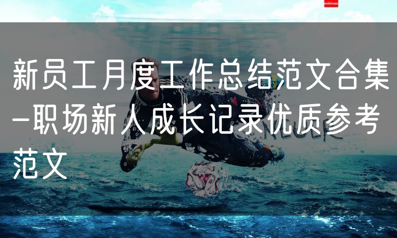 新员工月度工作总结范文合集-职场新人成长记录优质参考范文
