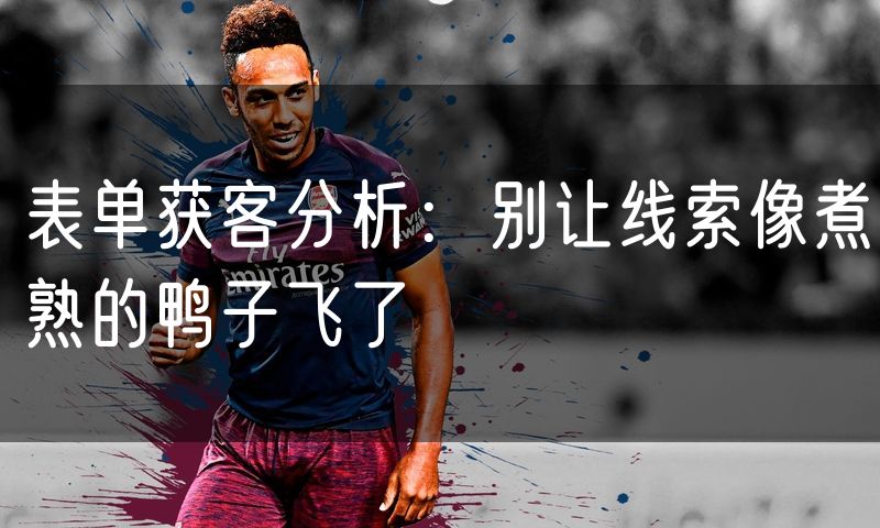 表单获客分析：别让线索像煮熟的鸭子飞了(0)