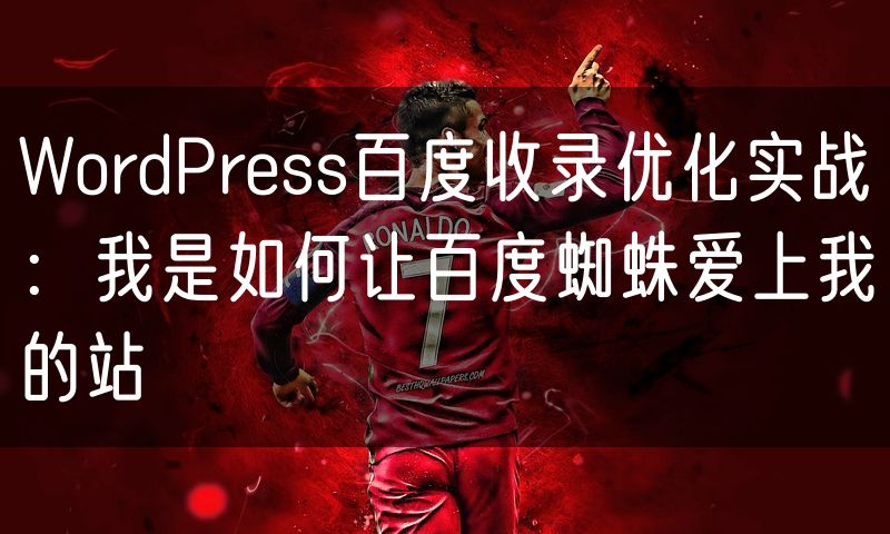 WordPress百度收录优化实战：我是如何让百度蜘蛛爱上我的站