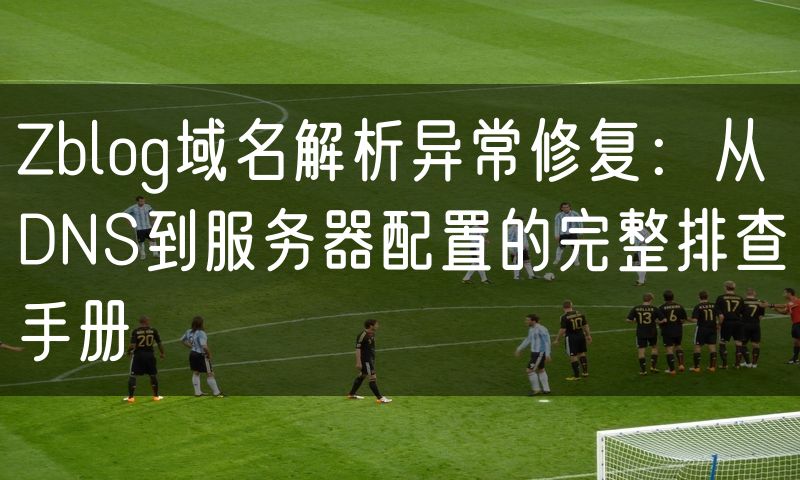 Zblog域名解析异常修复：从DNS到服务器配置的完整排查手册