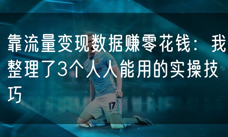 靠流量变现数据赚零花钱:我整理了3个人人能用的实操技巧(24)