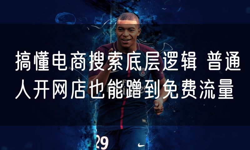 搞懂电商搜索底层逻辑 普通人开网店也能蹭到免费流量