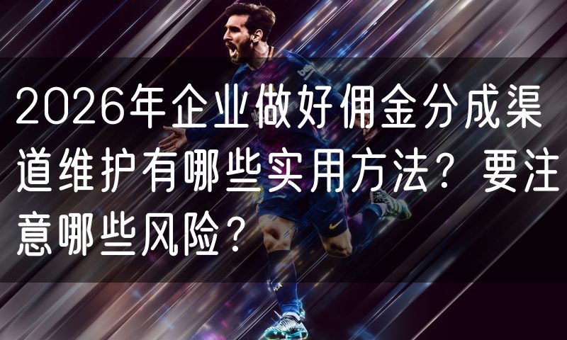 2026年企业做好佣金分成渠道维护有哪些实用方法?要注意哪些风险?(3)