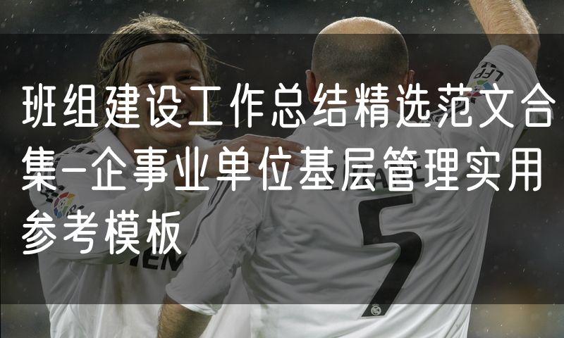 班组建设工作总结精选范文合集-企事业单位基层管理实用参考模板