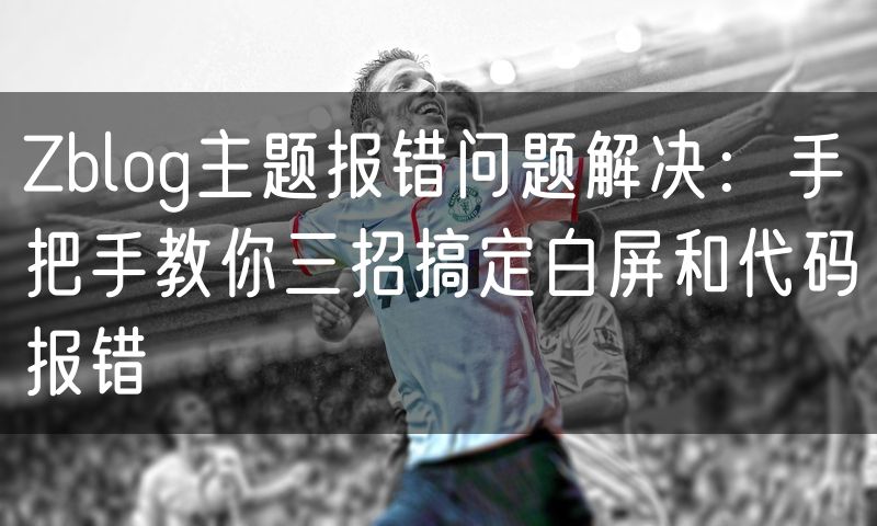 Zblog主题报错问题解决：手把手教你三招搞定白屏和代码报错