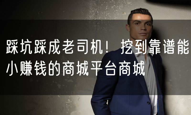 踩坑踩成老司机!挖到靠谱能小赚钱的商城平台商城
