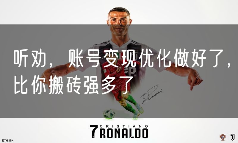 听劝,账号变现优化做好了,比你搬砖强多了