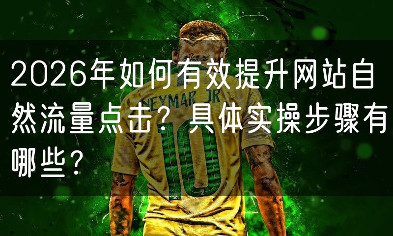 2026年如何有效提升网站自然流量点击?具体实操步骤有哪些?