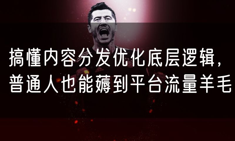 搞懂内容分发优化底层逻辑，普通人也能薅到平台流量羊毛