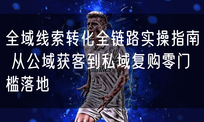 全域线索转化全链路实操指南 从公域获客到私域复购零门槛落地