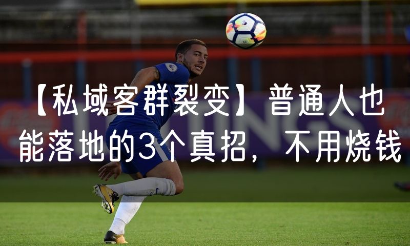 【私域客群裂变】普通人也能落地的3个真招,不用烧钱
