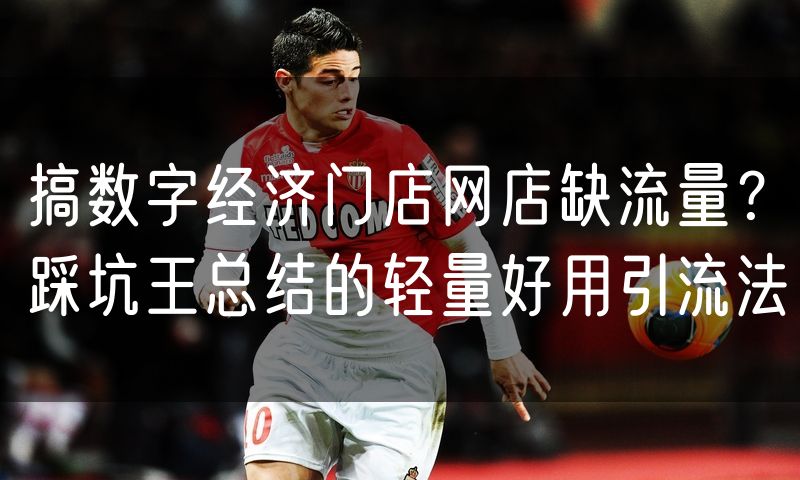 搞数字经济门店网店缺流量?踩坑王总结的轻量好用引流法