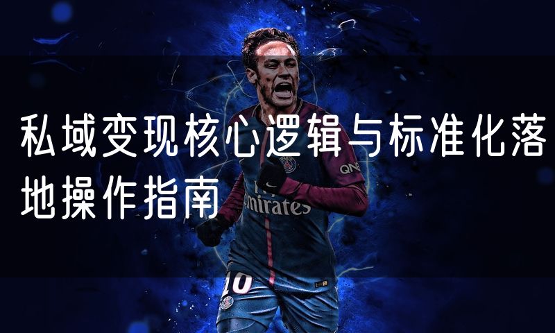 私域变现核心逻辑与标准化落地操作指南