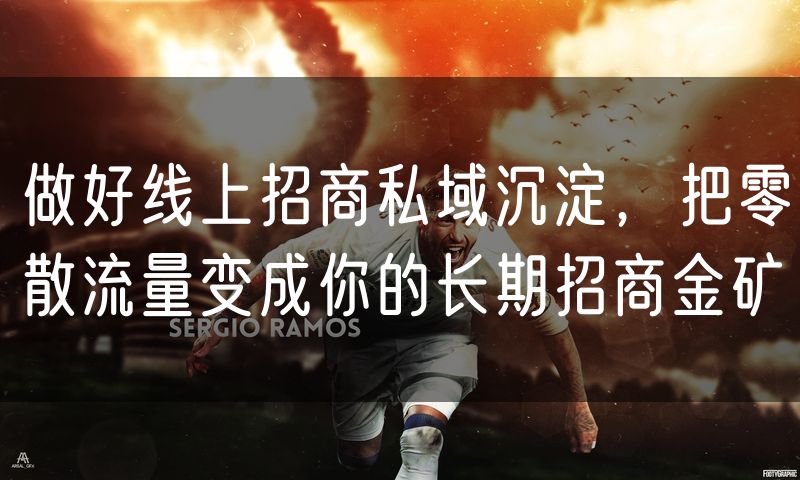 做好线上招商私域沉淀，把零散流量变成你的长期招商金矿