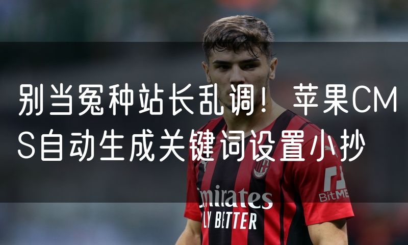 别当冤种站长乱调！苹果CMS自动生成关键词设置小抄