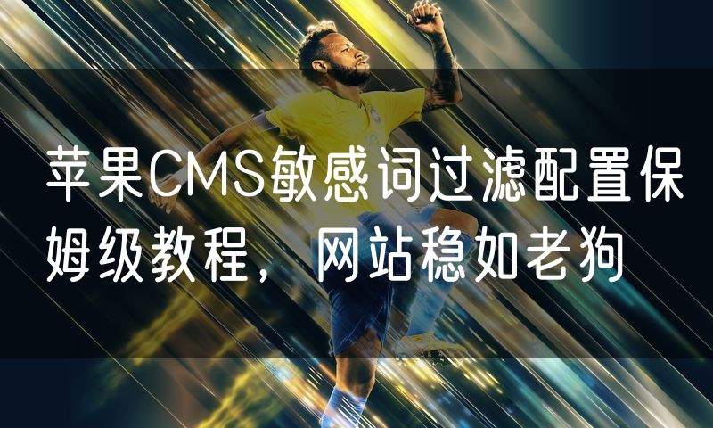 苹果CMS敏感词过滤配置保姆级教程,网站稳如老狗