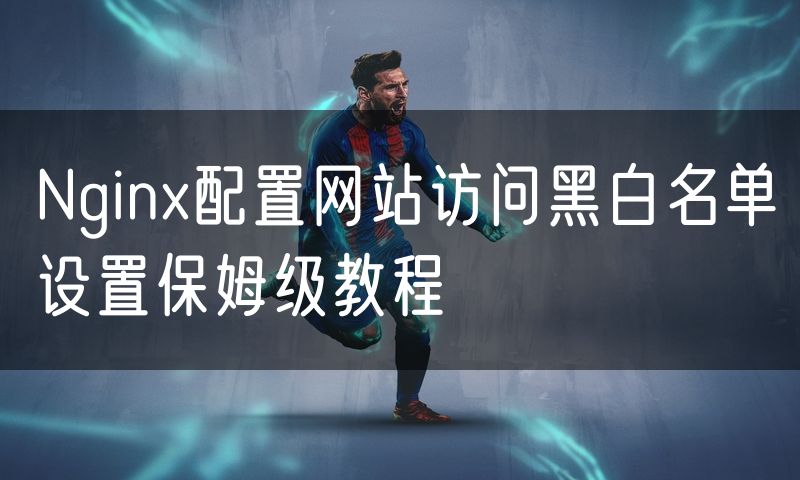 Nginx配置网站访问黑白名单设置保姆级教程