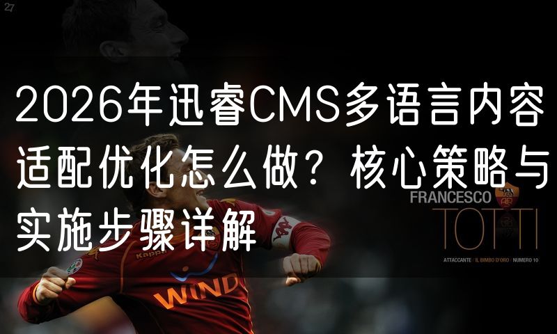 2026年迅睿CMS多语言内容适配优化怎么做?核心策略与实施步骤详解