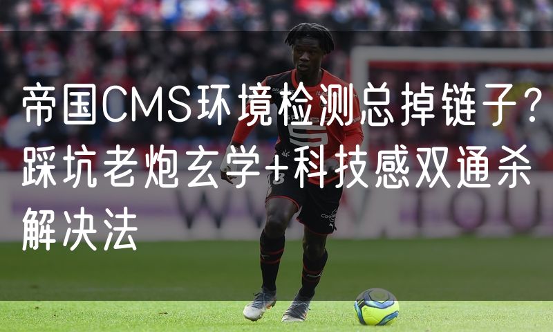 帝国CMS环境检测总掉链子?踩坑老炮玄学+科技感双通杀解决法