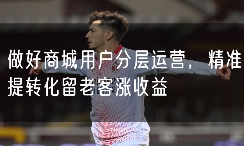 做好商城用户分层运营,精准提转化留老客涨收益