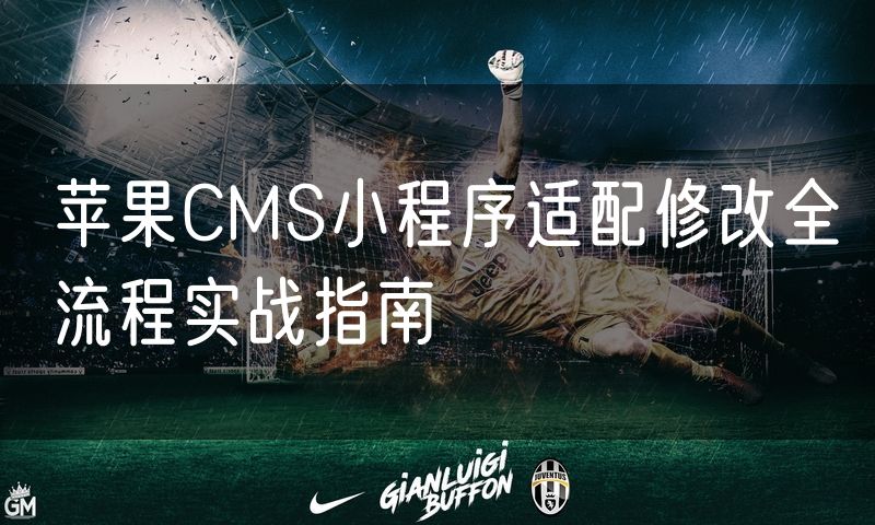 苹果CMS小程序适配修改全流程实战指南
