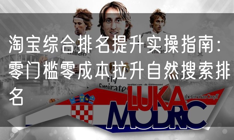 淘宝综合排名提升实操指南：零门槛零成本拉升自然搜索排名