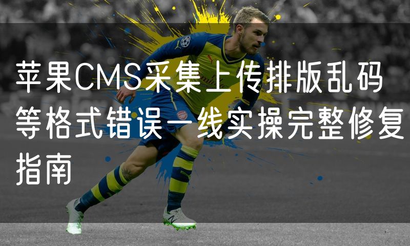 苹果CMS采集上传排版乱码等格式错误一线实操完整修复指南
