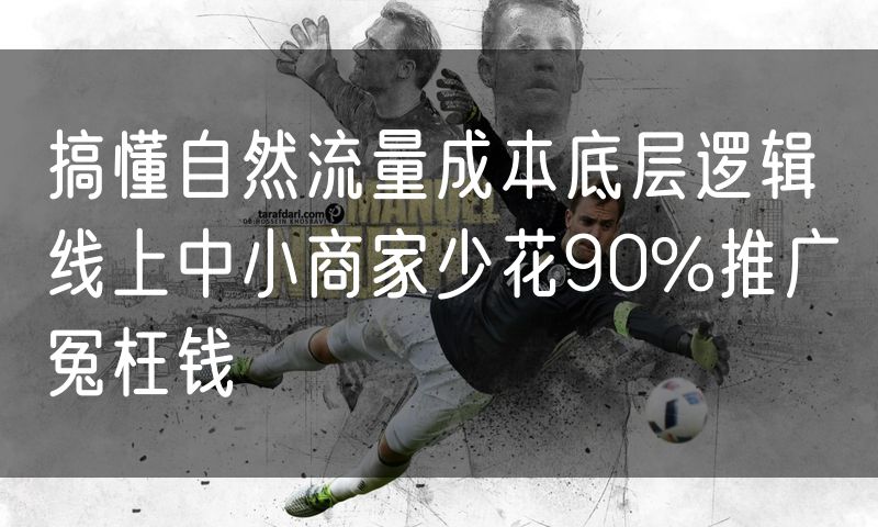 搞懂自然流量成本底层逻辑 线上中小商家少花90%推广冤枉钱