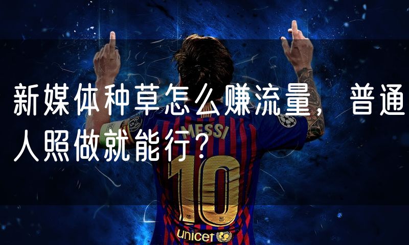 新媒体种草怎么赚流量，普通人照做就能行？