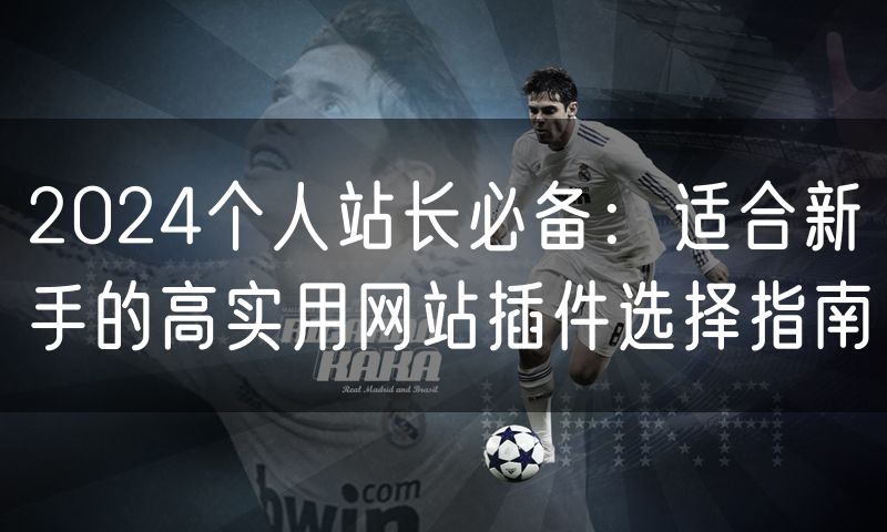 2024个人站长必备：适合新手的高实用网站插件选择指南