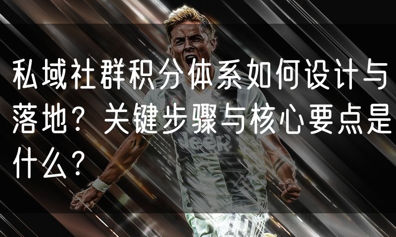 私域社群积分体系如何设计与落地？关键步骤与核心要点是什么？