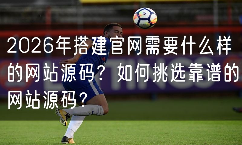 2026年搭建官网需要什么样的网站源码?如何挑选靠谱的网站源码?