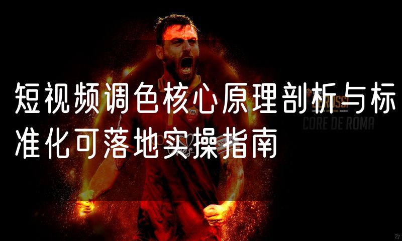 短视频调色核心原理剖析与标准化可落地实操指南