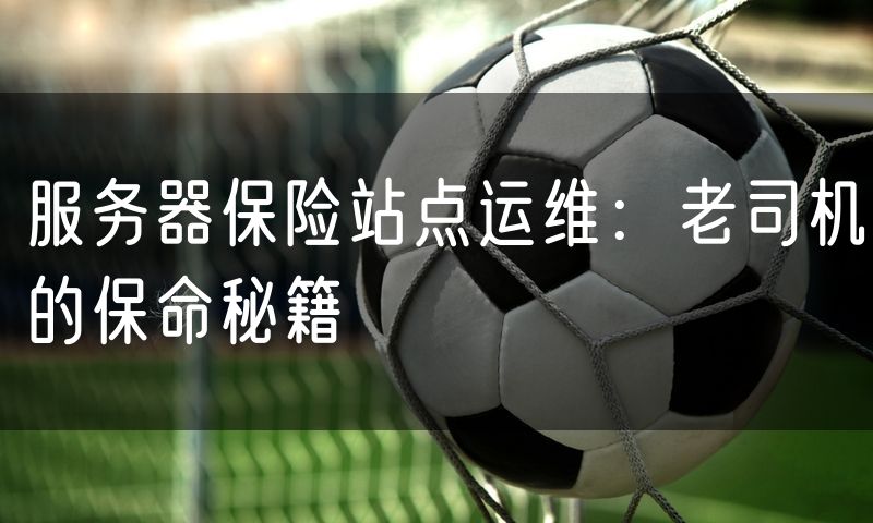服务器保险站点运维：老司机的保命秘籍