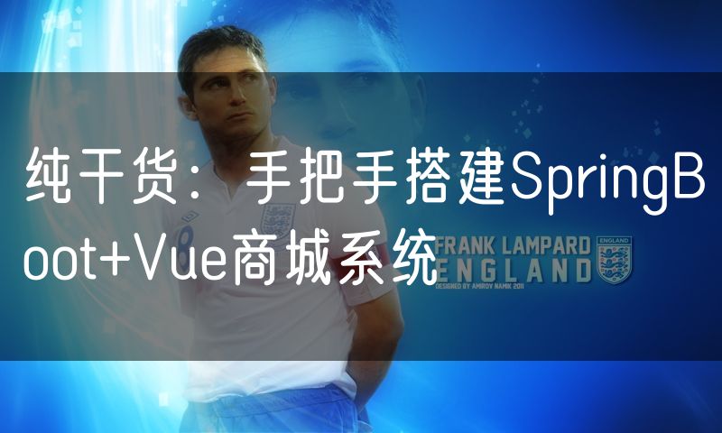纯干货：手把手搭建SpringBoot+Vue商城系统