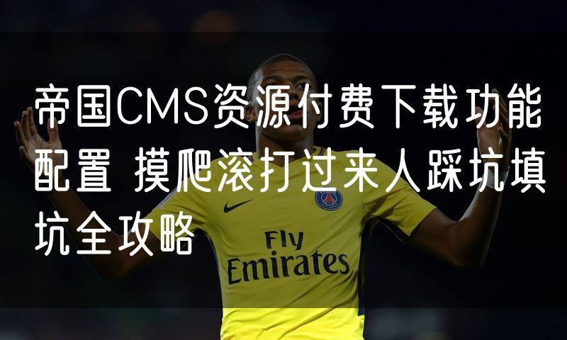 帝国CMS资源付费下载功能配置 摸爬滚打过来人踩坑填坑全攻略